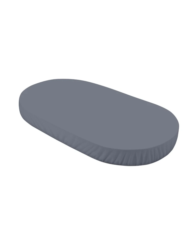 Spannbettlaken aus Baumwolle 123x73 cm – Oval Graphit | WALDIN Spannbettlaken aus Baumwolle 123x73 cm – Oval Graphit | WALDIN