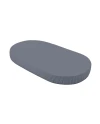 Spannbettlaken aus Baumwolle 123x73 cm – Oval Graphit | WALDIN