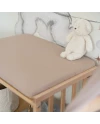 Spannbettlaken für Wickelauflage 70x50 cm – Taupe | Waldin