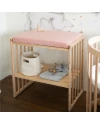 Spannbettlaken für Wickelauflage 70x50 cm – Rose | Waldin