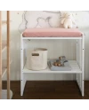 Spannbettlaken für Wickelauflage 70x50 cm – Rose | Waldin