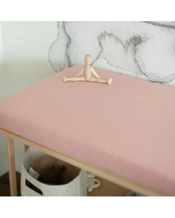 Spannbettlaken für Wickelauflage 70x50 cm – Rose | Waldin