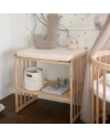 Spannbettlaken für Wickelauflage 70x50 cm – Beige | Waldin
