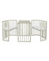 7-in-1-Babybett mit Matratze - Olivgrün