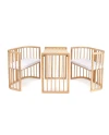 7in1 Babybett mit Matratze - Natur | Waldin