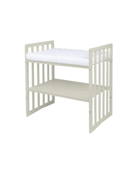 Ovales 7in1 Babybett mit Matratze - Olivgrün