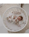 Ovales 7in1 Babybett mit Matratze - Weiß | Waldin®
