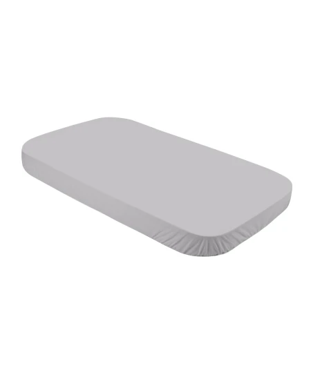Spannbettlaken aus Baumwolle 124x73 cm – Grau | Waldin