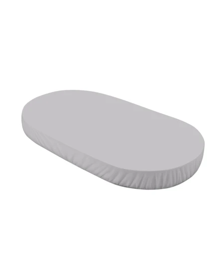 Spannbettlaken aus Baumwolle 124x73 cm – Oval Grau