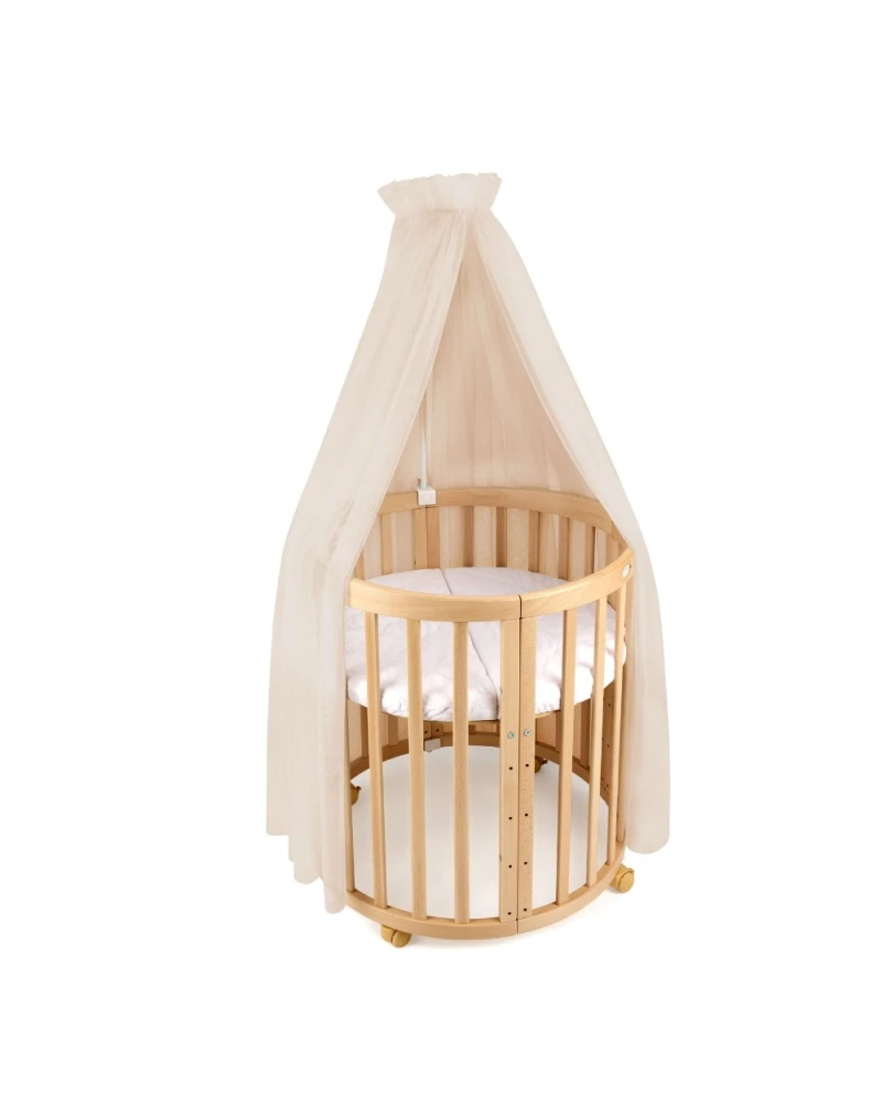 Baldachin aus Tüll in Beige + Baldachin-Gestell Baldachin aus Tüll in Beige + Baldachin-Gestell