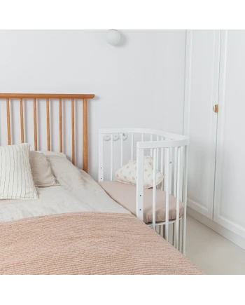 7in1 Babybett mit Matratze Weiß | Waldin