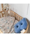 Bambus Kissen mit Füllung 60x40 - Wale | Waldin