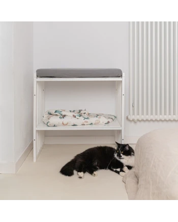 Spannbettlaken für Wickelauflage 70x50 cm – Grau | Waldin