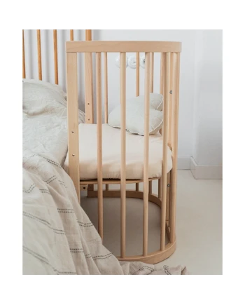 Spannbettlaken für Beistellbett 7in1 – Beige | Waldin
