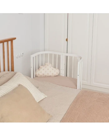 Spannbettlaken für Beistellbett 7in1 – Taupe | Waldin