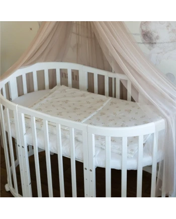 Kinderbettwäsche Junior 90x120 – Braune Blätter | Waldin