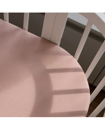 Spannbettlaken aus Baumwolle 93x65 für 5in1 Babybett Rose Waldin