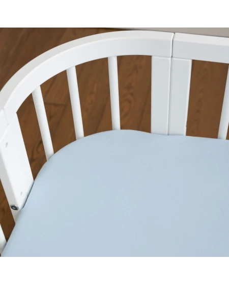 Spannbettlaken aus Baumwolle 93x65 für 5in1 Babybett Waldin