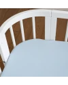 Spannbettlaken aus Baumwolle 93x65 für 5in1 Babybett Waldin