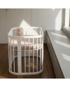 Spannbettlaken aus Baumwolle 93x65 für 5in1 Babybett – Waldin