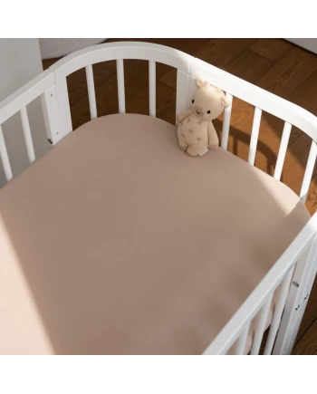Spannbettlaken aus Baumwolle 93x65 für 5in1 Babybett – Waldin