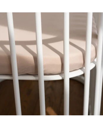 Spannbettlaken aus Baumwolle 93x65 für 5in1 Babybett – Waldin