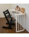 Weißes 5-in-1-Babybett mit Wiege | Waldin