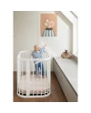 Weißes 5-in-1-Babybett mit Wiege | Waldin