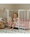 7in1 Babybett mit Matratze Weiß | Waldin