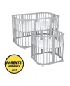 7-in-1-Bettchen mit Matratze Grau | Waldin