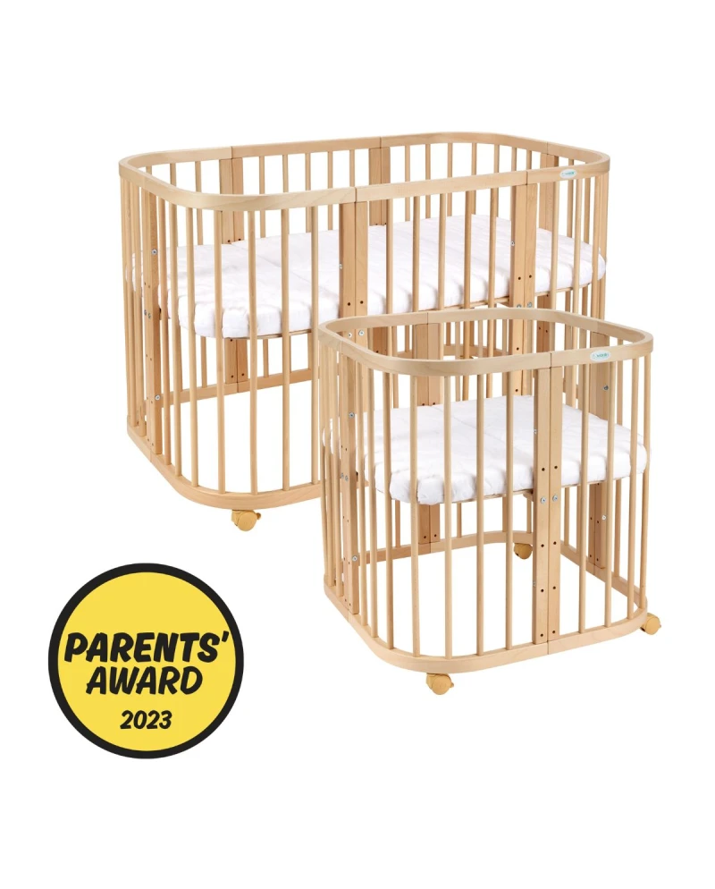 7in1 Babybett mit Matratze - Natur | Waldin 7in1 Babybett mit Matratze - Natur | Waldin