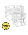 7in1 Babybett mit Matratze Weiß | Waldin