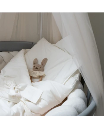 Babyhörnchen 2in1 Decke und Kissen – Ecru Basic | Waldin
