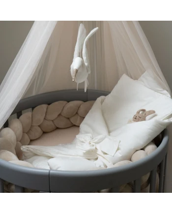 Babyhörnchen 2in1 Decke und Kissen – Ecru Basic | Waldin