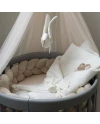 Babyhörnchen 2in1 Decke und Kissen – Ecru Basic | Waldin