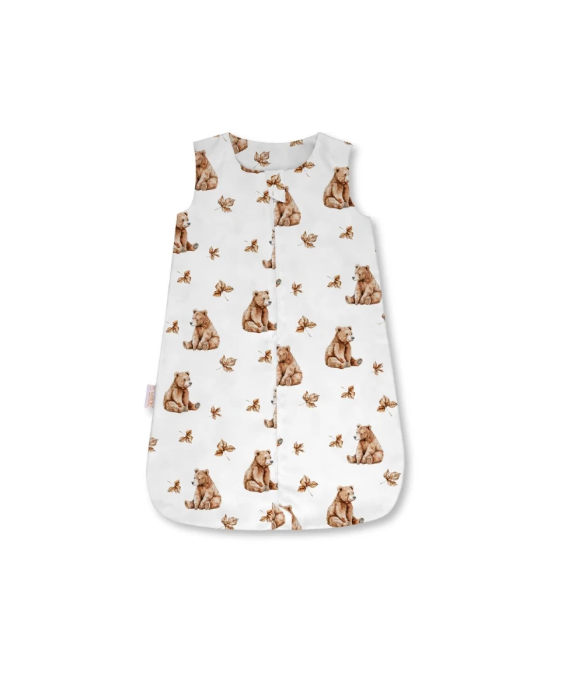 Bambus Babyschlafsack 0–6 Monate Bären Atmungsaktiv&weich Waldin Bambus Babyschlafsack 0–6 Monate Bären Atmungsaktiv&weich Waldin
