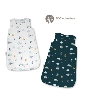 Bambus Babyschlafsack 0–6 Monate | Atmungsaktiv & weich | Waldin