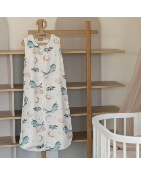 Bambus Babyschlafsack 6-18 Monate | Atmungsaktiv & weich | Waldin