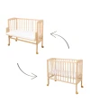 2in1 Bettchen mit Matratze - Natur