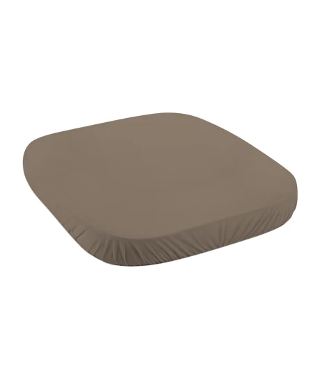 Spannbettlaken aus Baumwolle 73x73cm Taupe 7in1 Babybett WALDIN