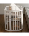 Spannbettlaken aus Baumwolle 93x65 für 5in1 Babybett – Waldin