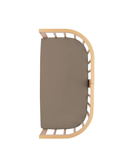 Spannbettlaken für Beistellbett 7in1 – Taupe | Waldin