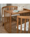 Ovales 7in1 Babybett mit Matratze - Vintage