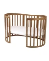 Ovales 7in1 Babybett mit Matratze - Vintage