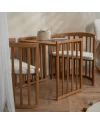 Ovales 7in1 Babybett mit Matratze - Vintage