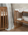 Ovales 7in1 Babybett mit Matratze - Vintage