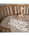 Ovales 7in1 Babybett mit Matratze - Vintage