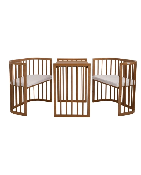 7in1 Babybett mit Matratze - Vintage | Waldin