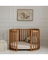 Ovales 7in1 Babybett mit Matratze - Vintage
