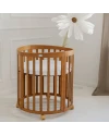 Ovales 7in1 Babybett mit Matratze - Vintage